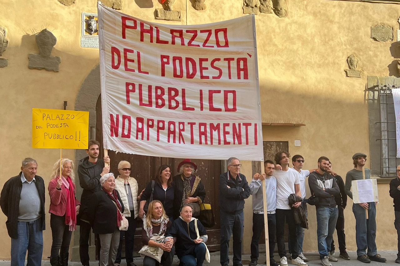 Un momento della manifestazione al Galluzzo