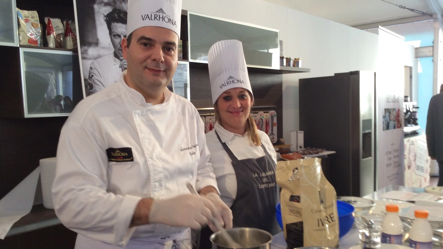 Lo show cooking con Giancarlo Polito a Eurochocolate