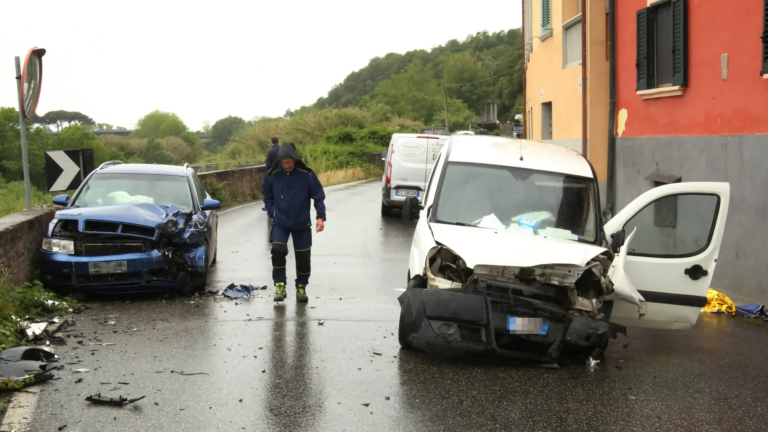 I mezzi coinvolti nell'incidente I mezzi coinvolti nell'incidente