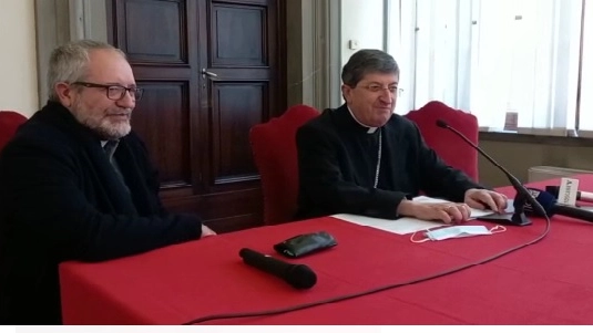 Il cardinale Betori con Don Giovanni Paccosi, nuovo vescovo di San Miniato