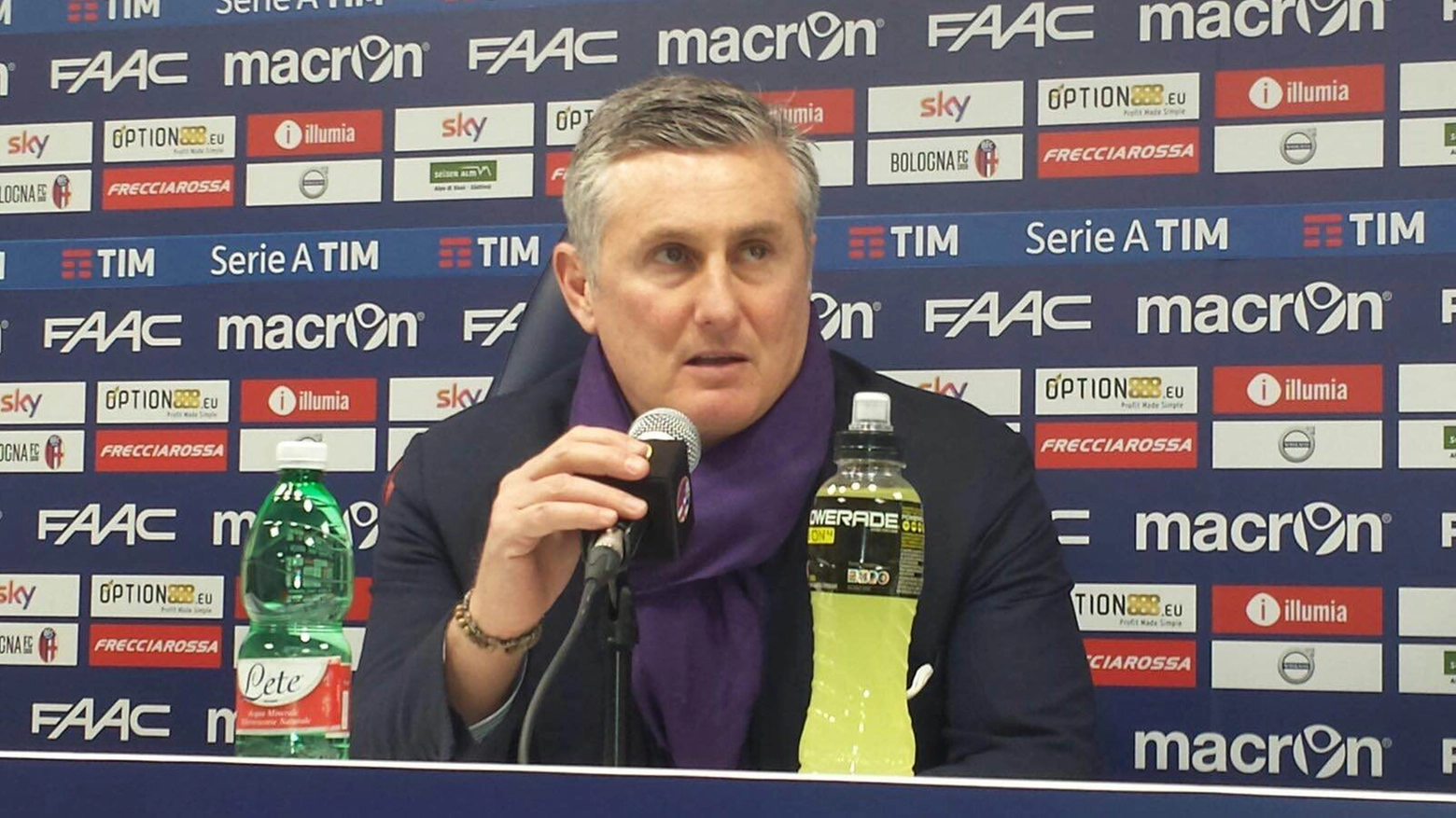 Il direttore sportivo viola Daniele Pradè dopo Bologna-Fiorentina