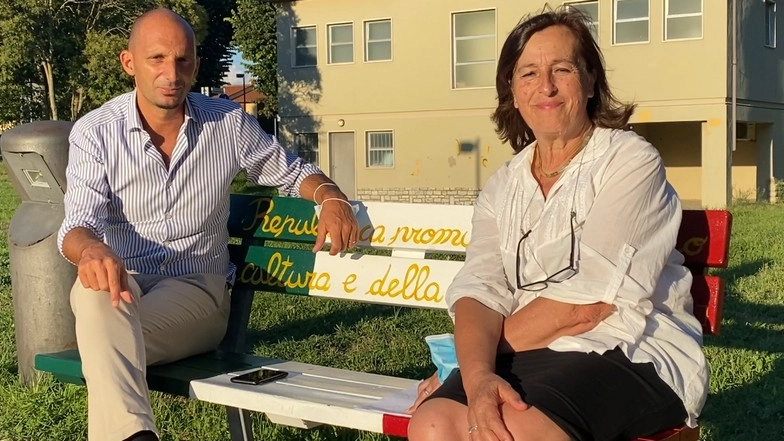Il sindaco Ferrucci con la consigliere Pardini Il sindaco Ferrucci con la consigliere Pardini