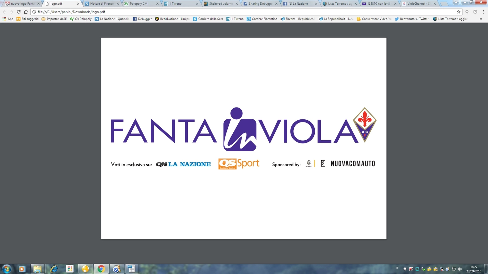 Il logo di "FantaInViola"