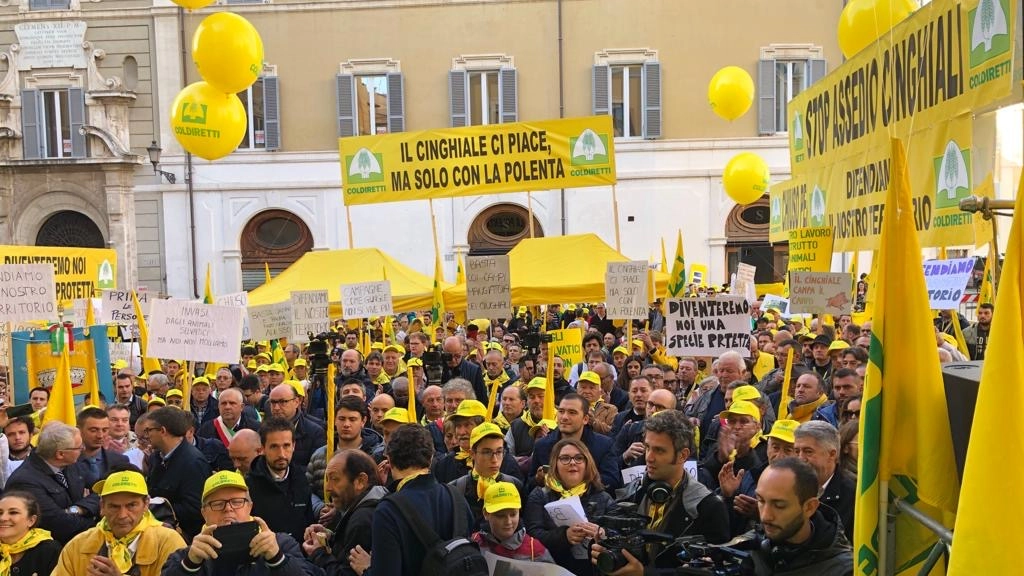 La protesta a Roma (foto Dire)