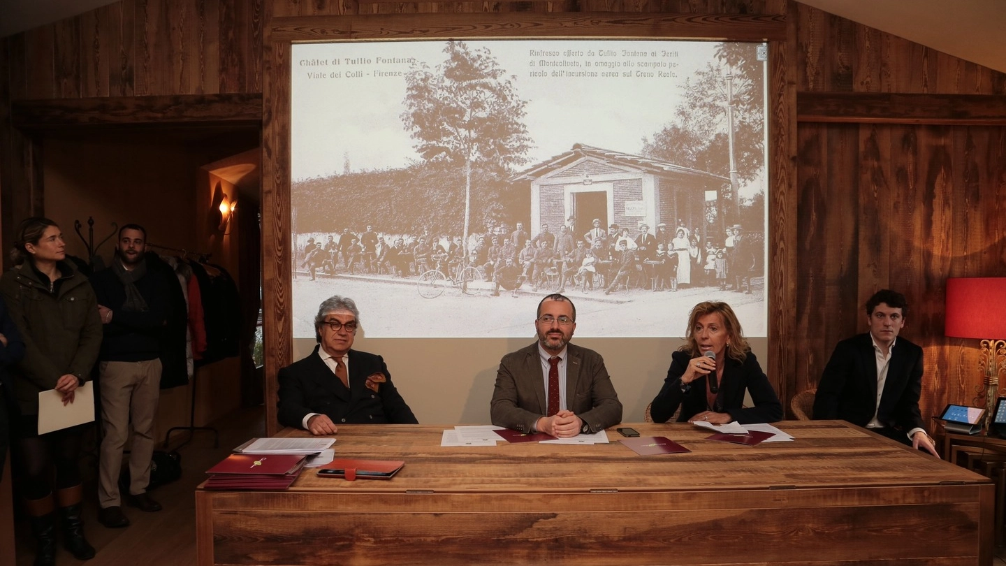 Riapre lo Chalet Fontana: l'assessore Bettarini, Antonella Giachetti e Pierpaolo Taraschi