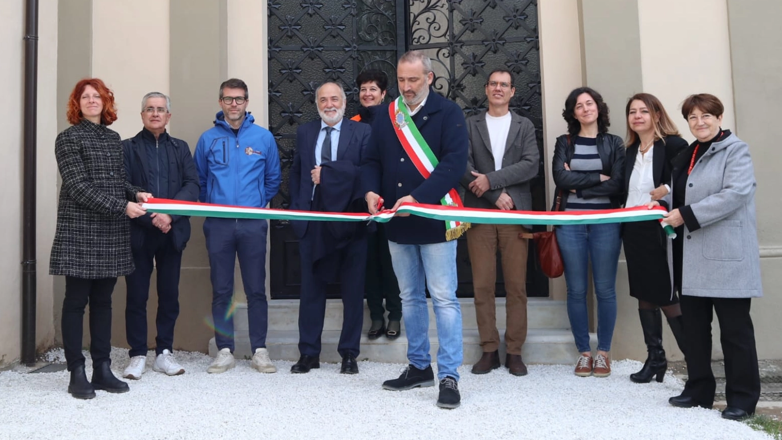 L'inaugurazione dopo il restauro L'inaugurazione dopo il restauro