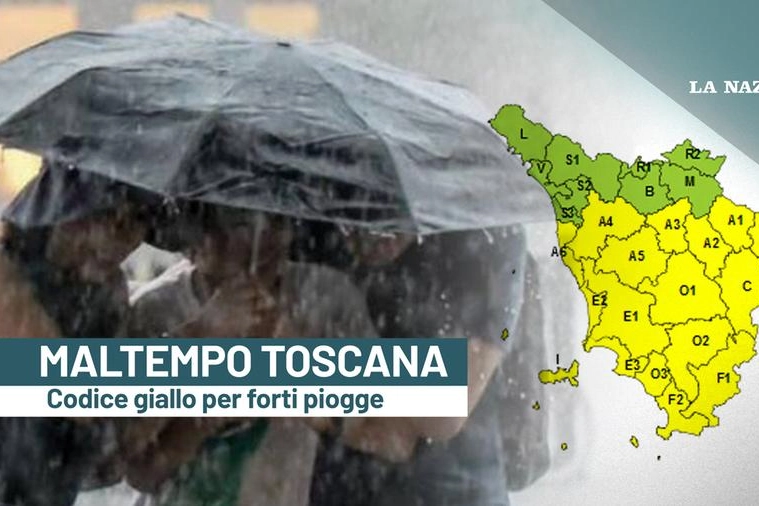 Allerta gialle per maltempo in Toscana