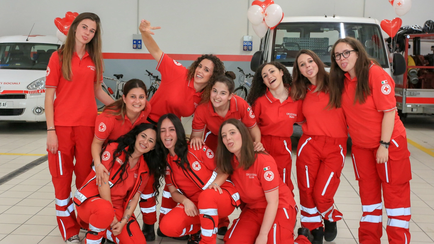Alcune volontarie della Croce Rossa di Certaldo (Foto Germogli)