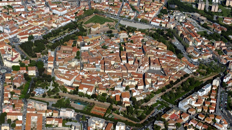 Il centro storico di Grosseto visto dall’alto