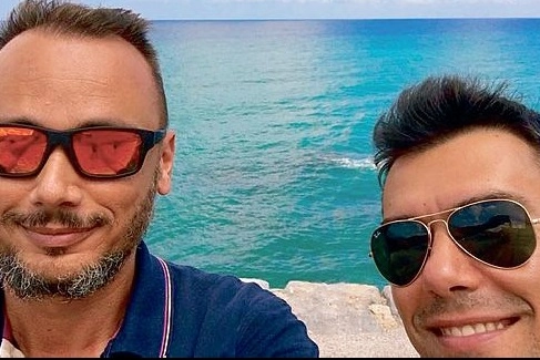 Fabio Maccheroni e l'amico Alessio Menicucci
