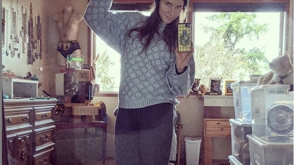 Il selfie di Amanda Knox postato su Instagram
