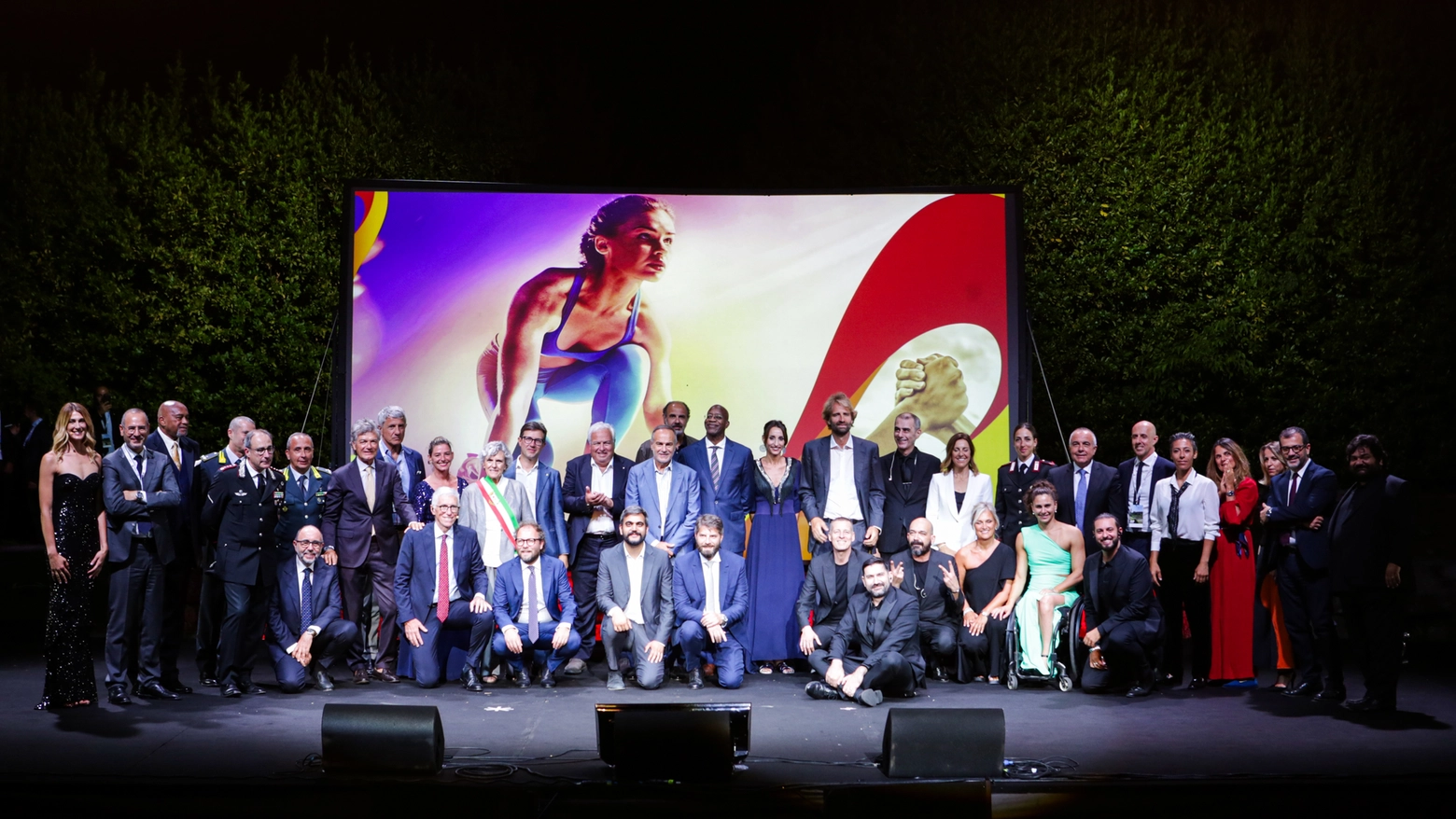 Alla cerimonia di premiazione al Teatro Romano anche il Ministro per lo Sport e i Giovani Andrea Abodi