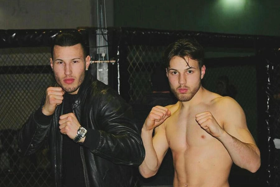 I fratelli Bianchi durante un allenamento di Mma