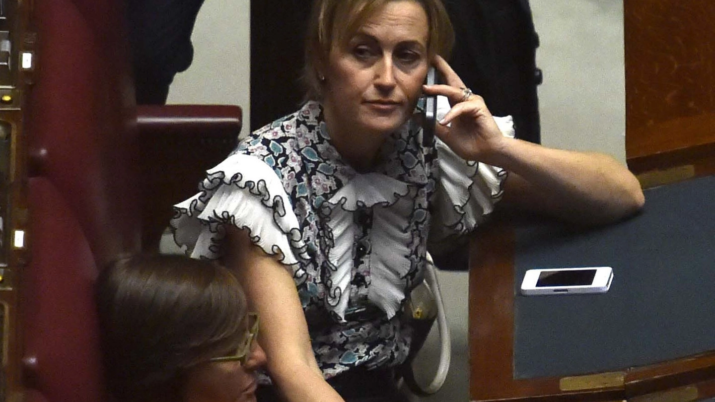 Deborah Bergamini  sui banchi di Forza Italia alla Camera  dei deputati