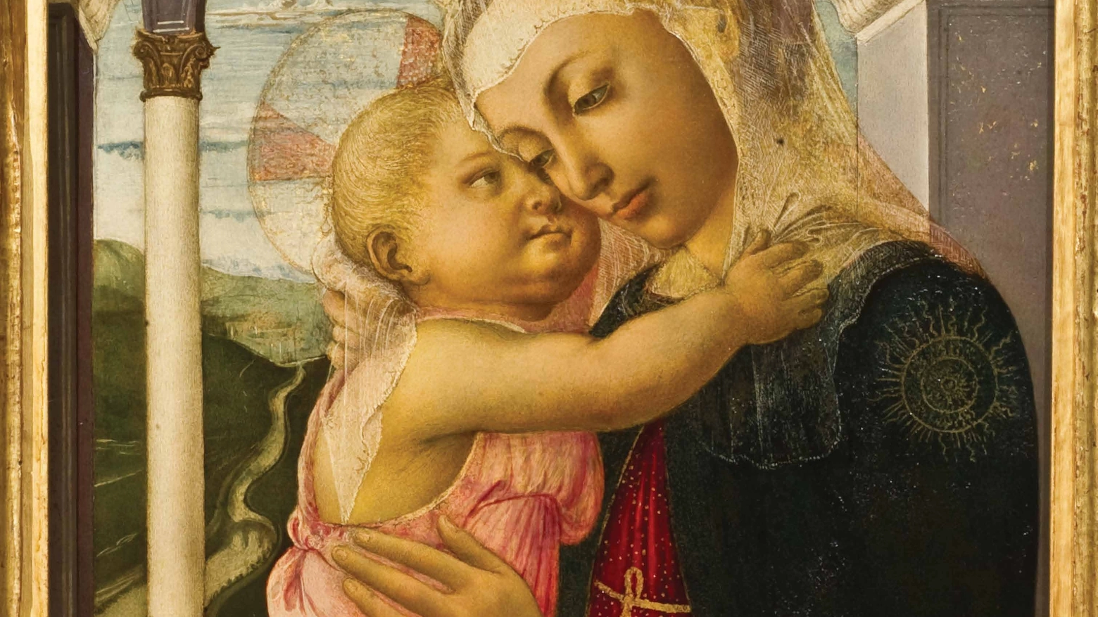 La Madonna della Loggia di Botticelli (particolare)