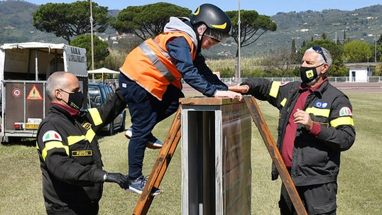 Il campo dimostrativo di Pompieropoli, allestito dai vigili del fuoco