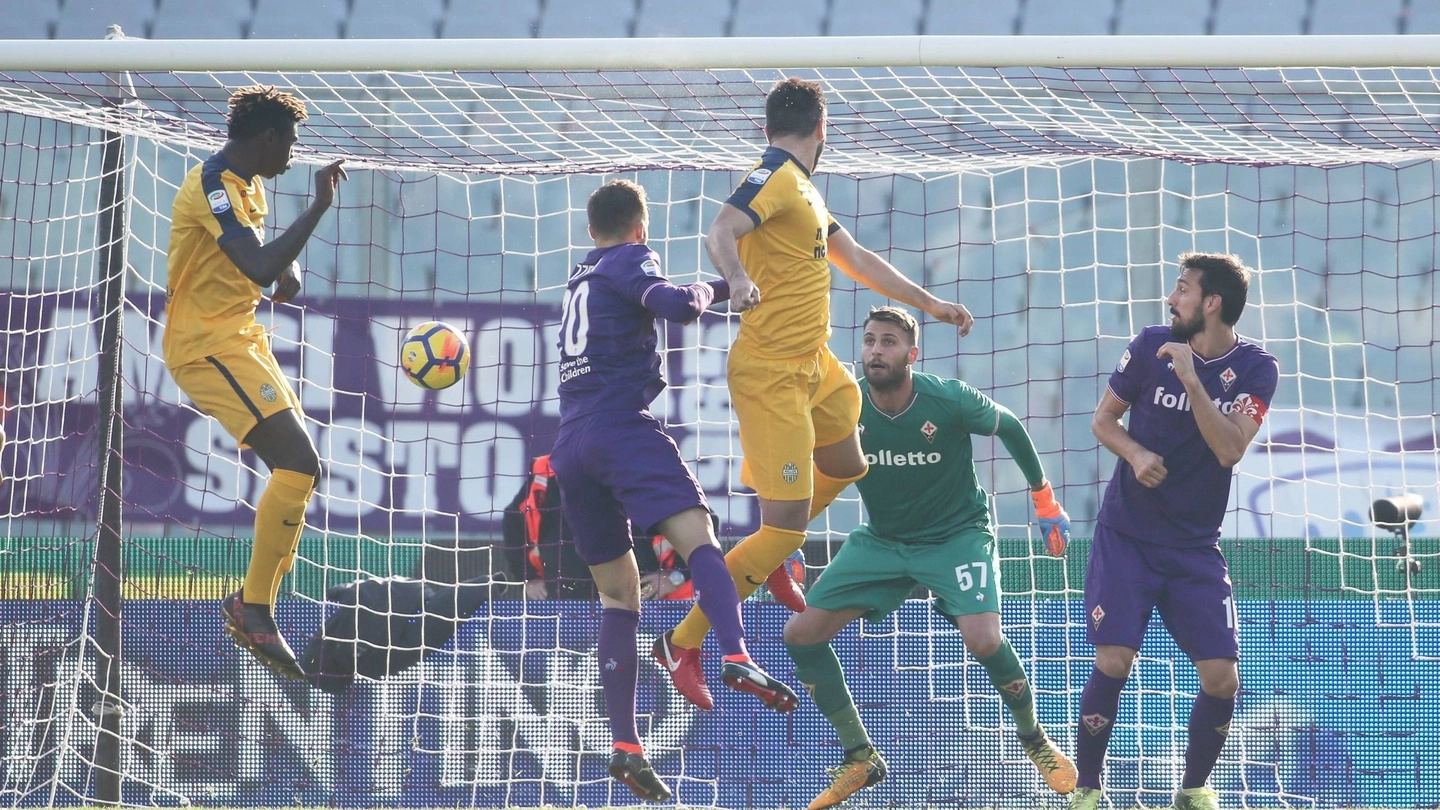 Il primo gol del Verona (Fotocronache Germogli)
