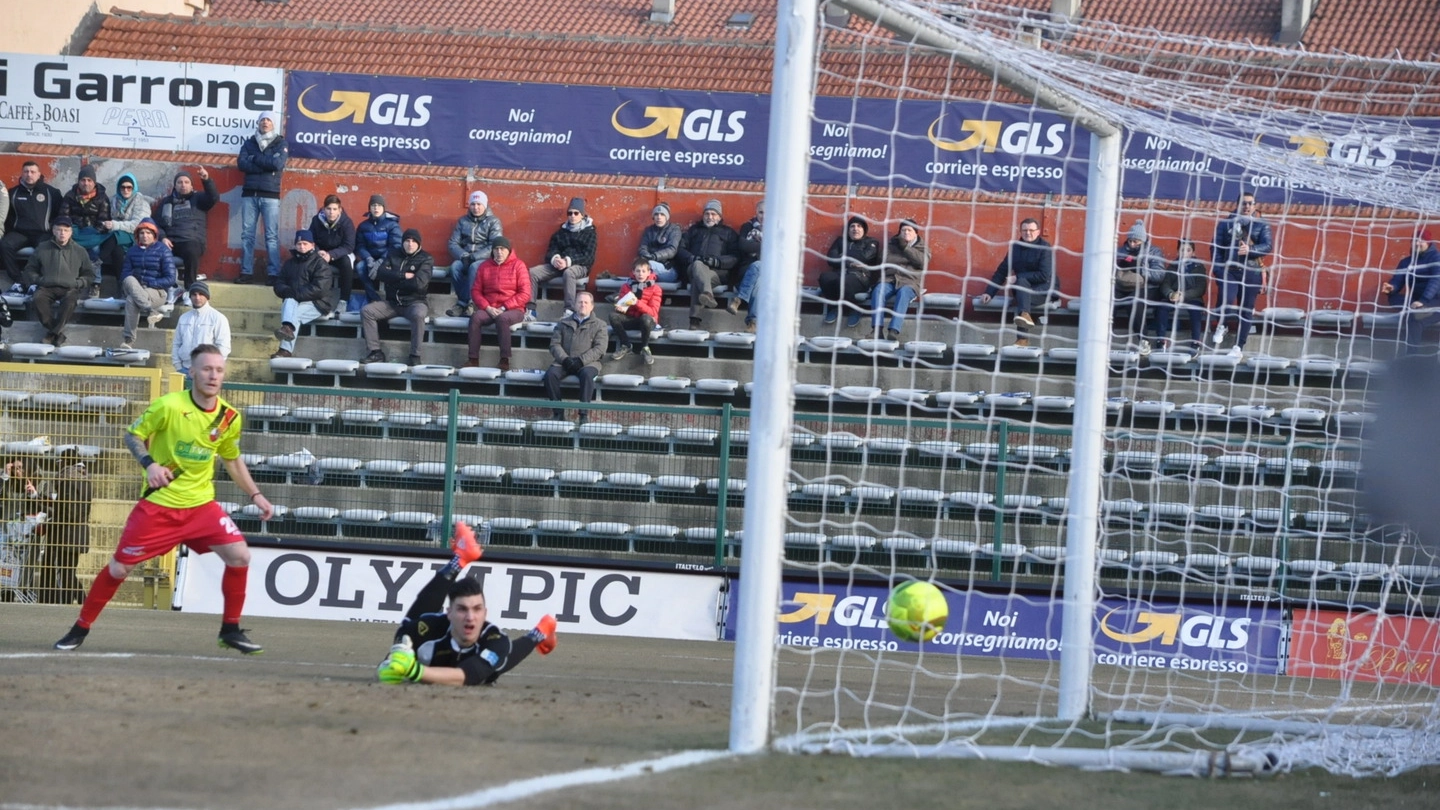 Alessandria-Lucchese 2-1, il gol di De Feo che ha illuso i rossoneri