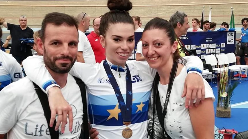 Giorgia Catarzi con la maglia di Campionessa Europea