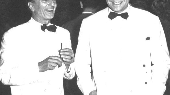 A sinistra Giovan Battista Giorgini (Archivio Giorgini)