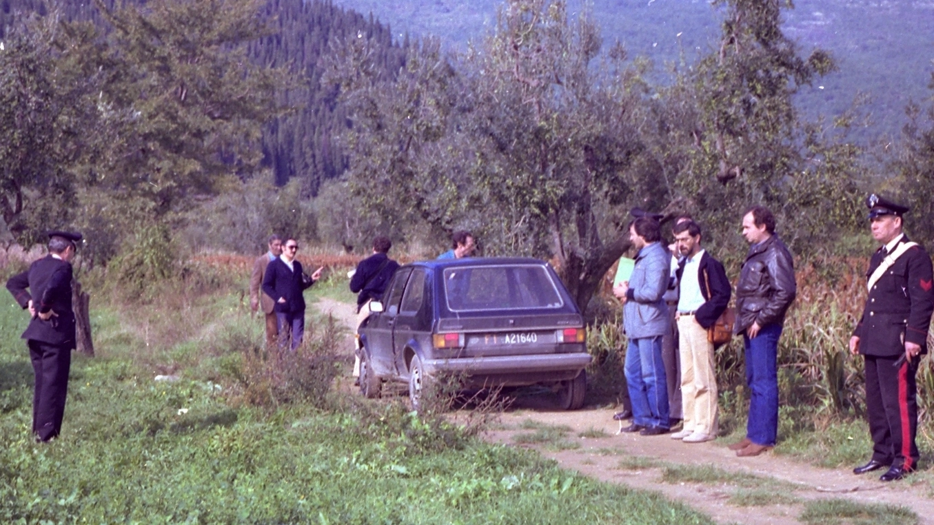 Una delle 33 immagini ricavate dai Ros sviluppando i vecchi negativi del delitto del 22 ot