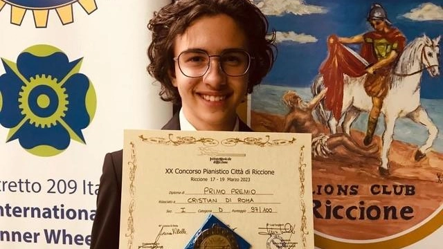 Cristian, che forza  Un nuovo premio