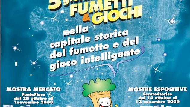 Un particolare del manifesto di Lucca Comics 2000