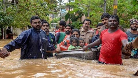 La disastrosa situazione nel Kerala