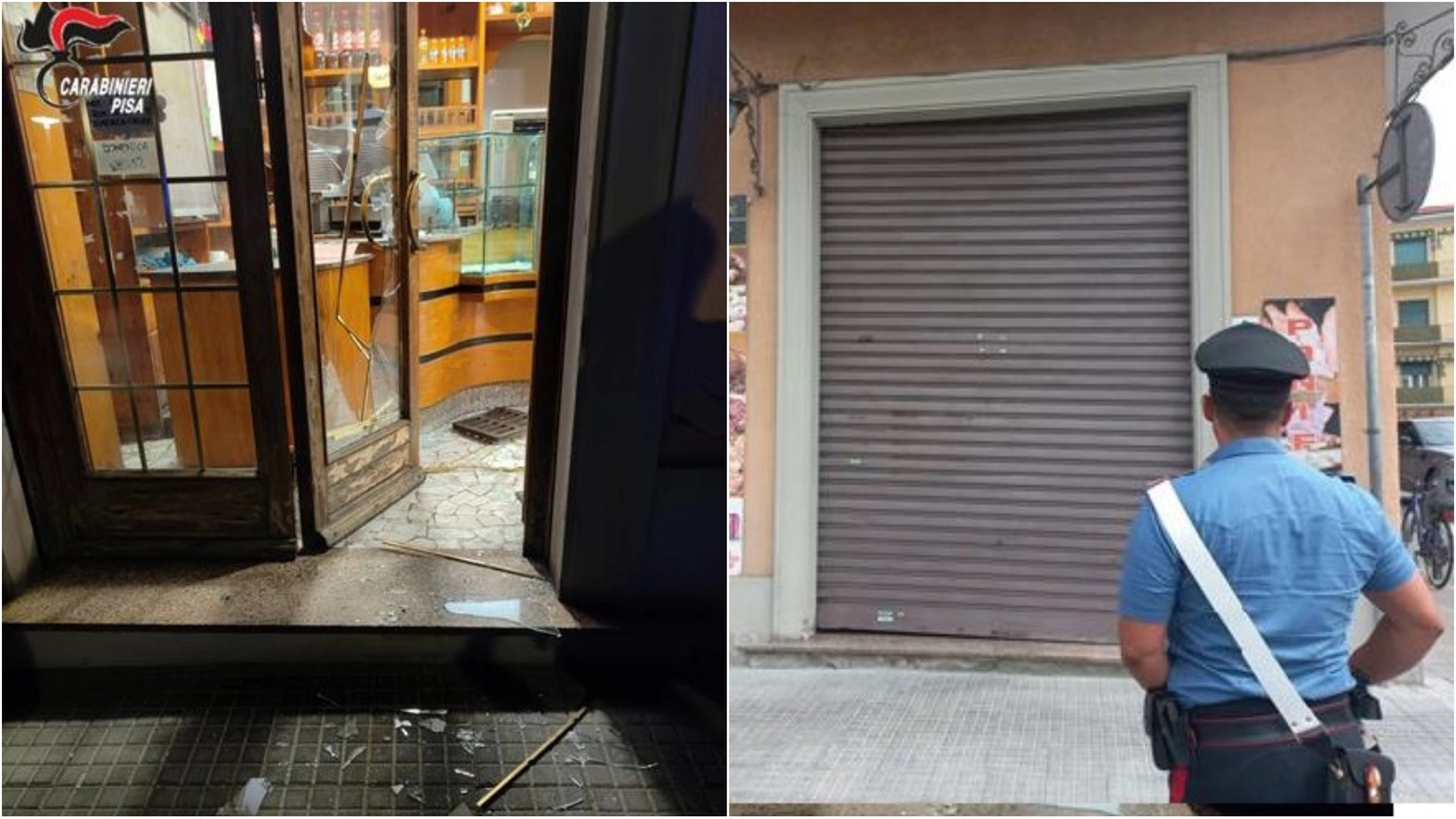 Il negozio preso di mira Il negozio preso di mira