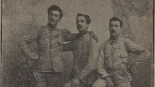 Da sinistra Gino Franciolini, livornese, Vudave Casali, lucchese  e Celso Consonni di Milano