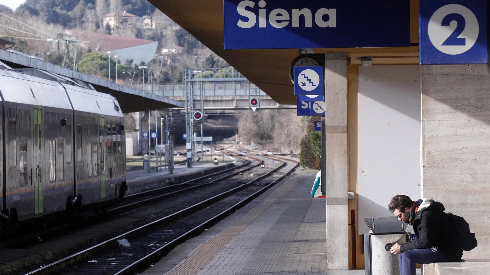 La stazione di Siena (foto d'archivio)