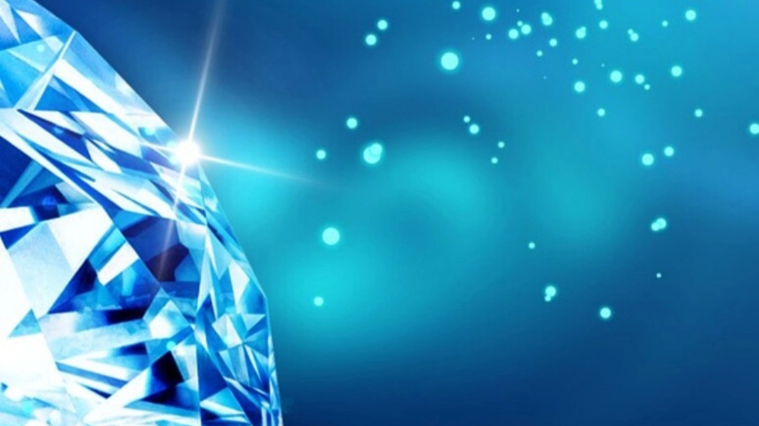 Un diamante blu (foto Ansa) 