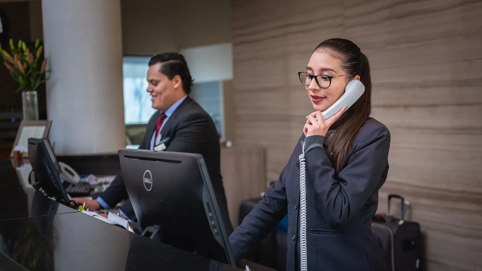 Receptionist di un hotel