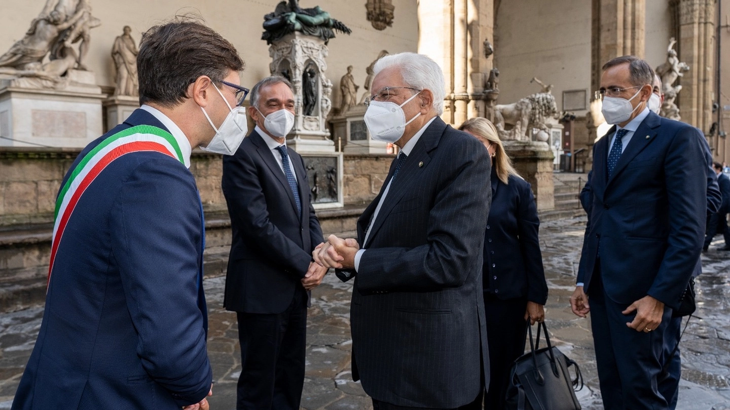 L'arrivo del presidente Mattarella a Firenze (New Press Photo)