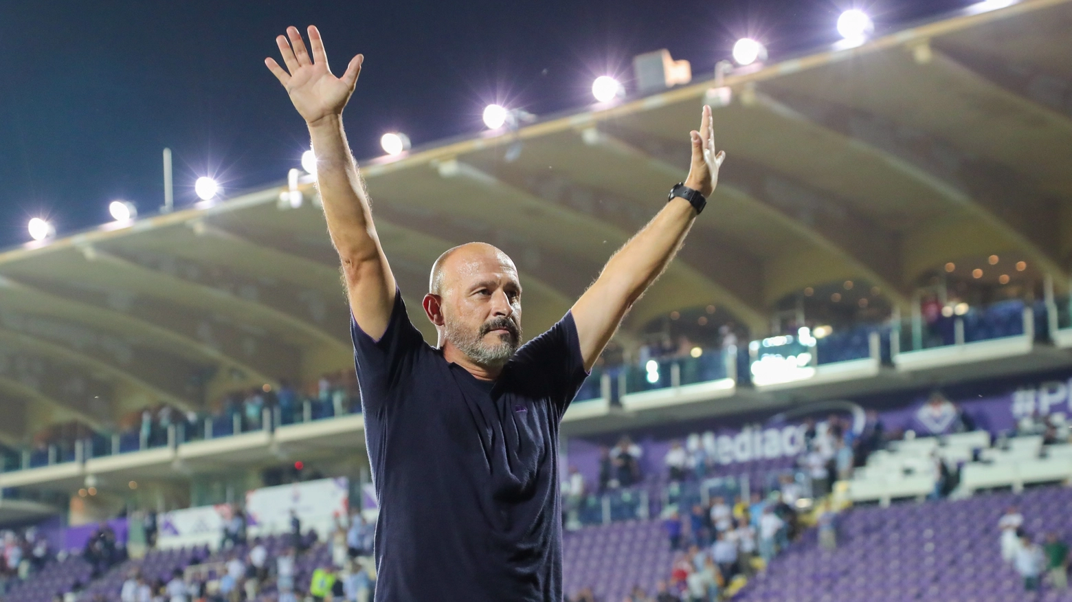 Vincenzo Italiano in Fiorentina-Atalanta (Foto Germogli) Vincenzo Italiano in Fiorentina-Atalanta (Foto Germogli)