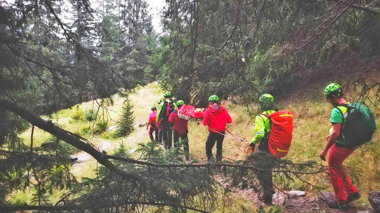 Soccorso Alpino in una foto di repertorio