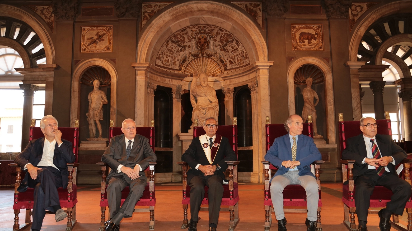 Festa a Palazzo Vecchio per il premio Lorenzo il Magnifico (Giuseppe Cabras/New Press Photo)