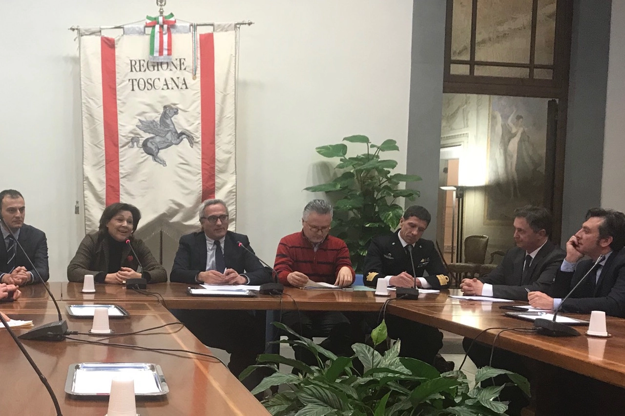 La firma dell'accordo stamani in Regione Toscana