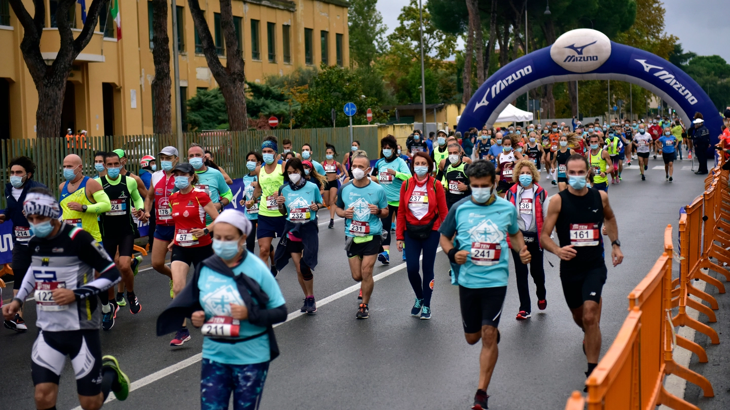 Mezza maratona a Pisa (foto Valtriani)