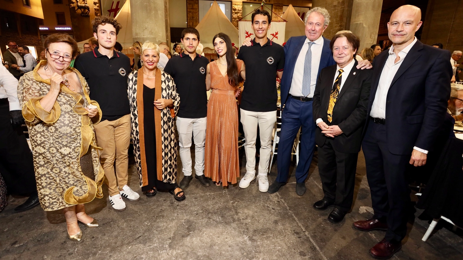 Il gruppo dei premiati (foto Giuseppe Cabras/New Press Photo)