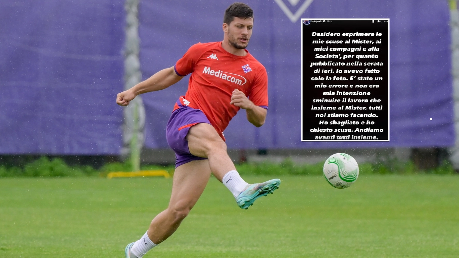 Fiorentina, bufera social su Jovic e Terzic. Il post incriminato condiviso, poi le scuse