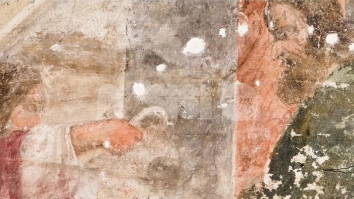 Nell'affresco della chiesa di San Crispolto a Bettona, scoperte due raffigurazioni del traditore di Gesù. Venerdì 28 giugno si terrà un convegno su questa particolarità