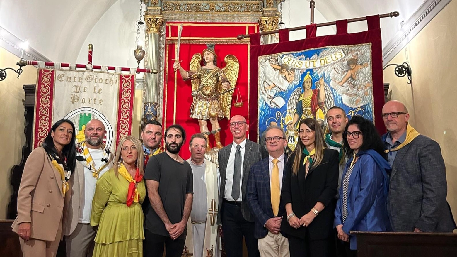Ecco il Palio di San Michele arcangelo Arte & devozione firmate Ercoli Ecco il Palio di San Michele arcangelo Arte & devozione firmate Ercoli