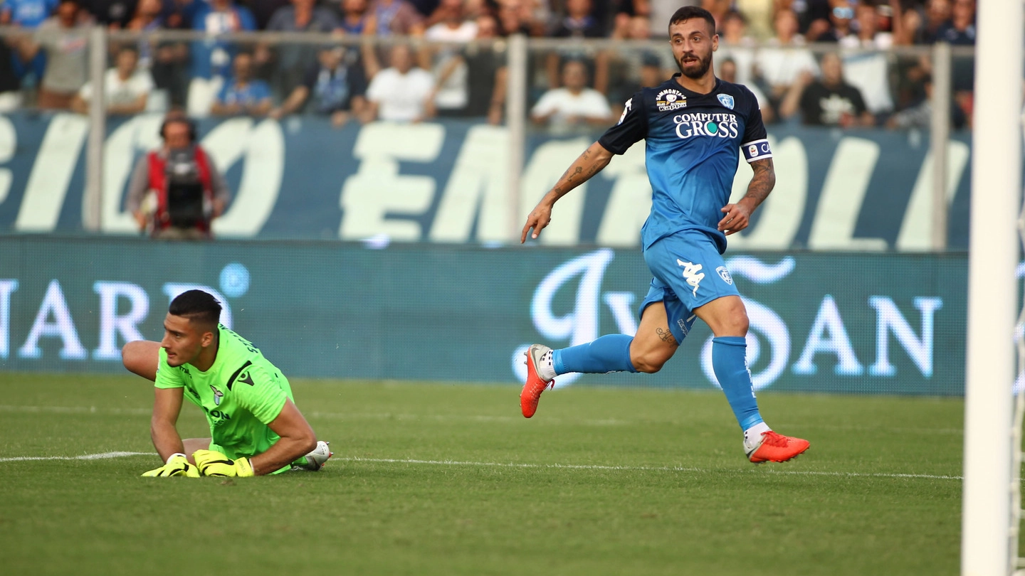 Empoli-Lazio, il gol annullato a Caputo (Gasperini/Germogli)
