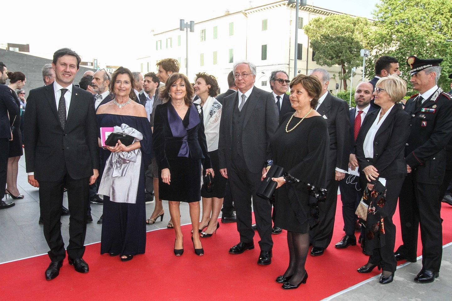 Dario Nardella con la moglie, la presidente del Senato Casellati, Chiarot e la moglie