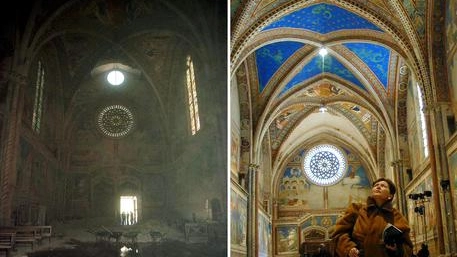Il crollo della Basilica di Assisi, immagine simbolo del sisma del '97