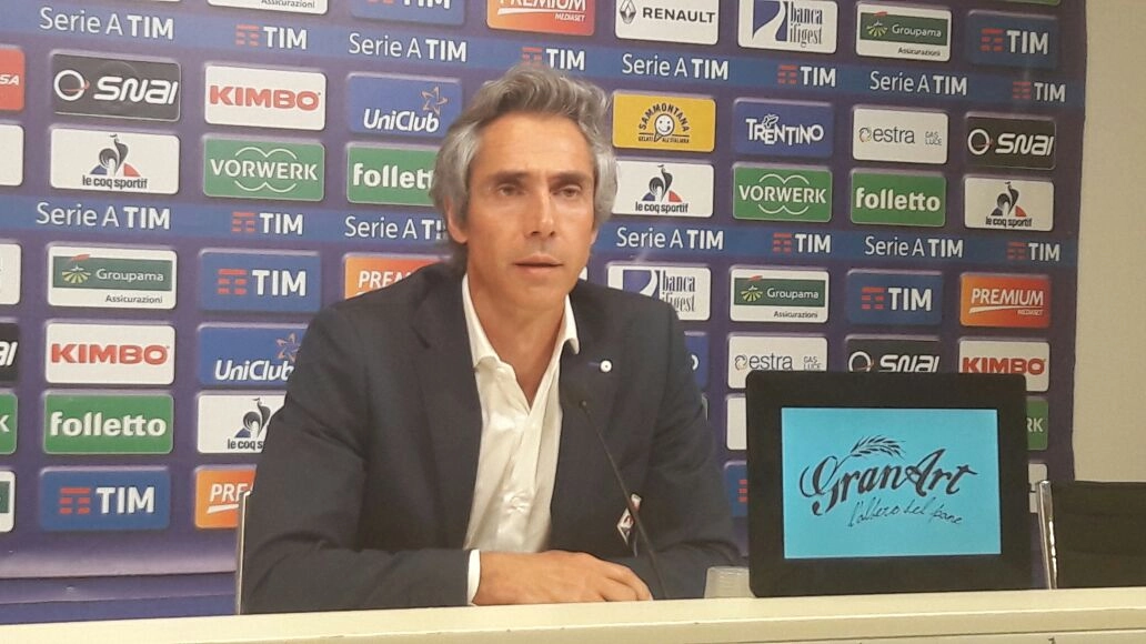 Paulo Sousa in conferenza stampa dopo Fiorentina-Pescara