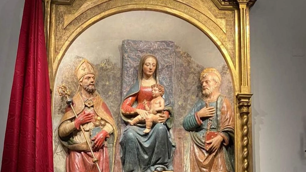 Chiesa di Ganghereto  Inaugurato il trittico