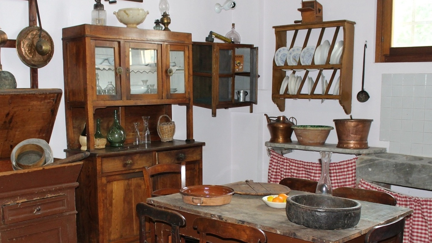 Antica Cucina esposta al Museo delle Apuane