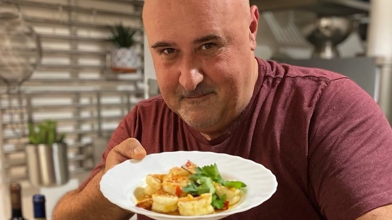 Lo chef Davide Cerretini, tornato dopo 27 anni dagli Stati Uniti